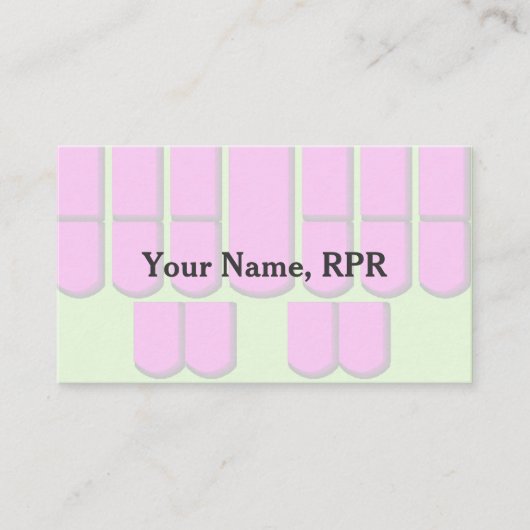 ピンク裁判所の報告機械は名刺を調整します 名刺 (正面)