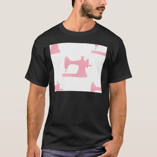 ピンク裁縫機 Tシャツ (正面)