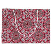 ピンク装飾休日抱き枕 ラージペーパーバッグ (裏面)