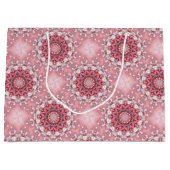 ピンク装飾休日抱き枕 ラージペーパーバッグ (正面)