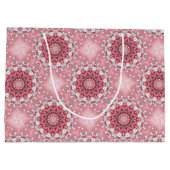 ピンク装飾休日抱き枕 ラージペーパーバッグ (裏面)