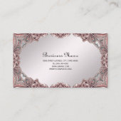 ピンク装飾名刺 名刺 (裏面)