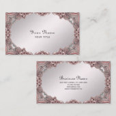 ピンク装飾名刺 名刺 (正面/裏面)