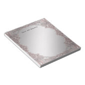 ピンク装飾用メモ帳 ノートパッド (アングル)