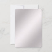 ピンク装飾用RSVPカード 出欠カード (裏面)