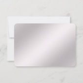 ピンク装飾用RSVPカード 出欠カード (裏面)