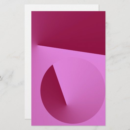 ピンク角度 便箋 (正面/裏面)