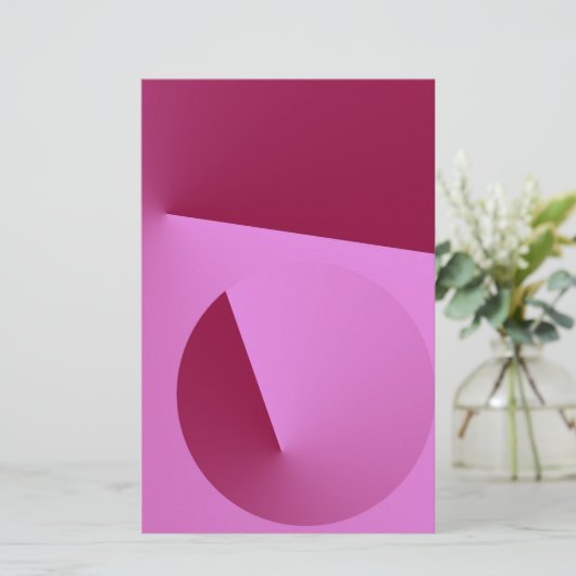 ピンク角度 便箋 (スタンド正面)