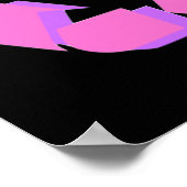 ピンク記号 ポスター (角)