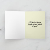 ピンク誇りを持ったグリッター卒業カード カード (内部)