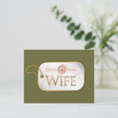 ピンク誇りを持った軍妻 ポストカード (スタンド正面)