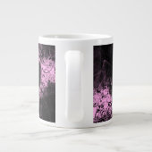 ピンク認識度リボングランジハート ジャンボコーヒーマグカップ (裏面)