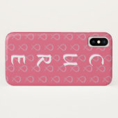 ピンク認識度リボン乳がんiPhone Xケース Case-Mate iPhoneケース (裏面(横))