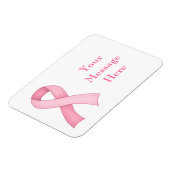 ピンク認識度リボン磁石0004 マグネット (左側)