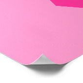 ピンク認識度リボン ポスター (角)