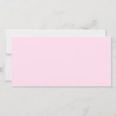 ピンク誕生日ありがとうフォトカードキッズ サンキューカード (裏面)