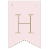 ピンク誕生日カスタムパーティーバンティンバナー バンティングフラッグ (第2の旗)