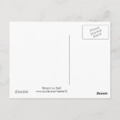 ピンク誕生日カップケーキ ポストカード (裏面)