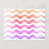 ピンク誕生日サンキューガールフォトポストカード ポストカード (裏面)