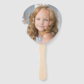 ピンク誕生日フォトカスタム ハンドファン (正面)