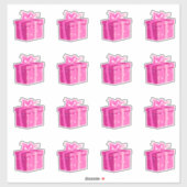 ピンク誕生日プレゼントシールプリンセスサプライズ シール (シート)