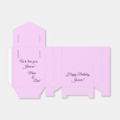 ピンク誕生日 フェイバーボックス (折り畳みなし)