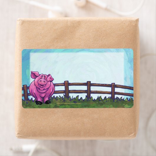 ピンク豚の出荷ラベル ラベル (インサイチュ)