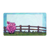 ピンク豚の出荷ラベル ラベル (正面)