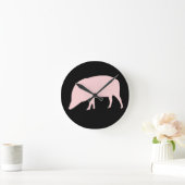 ピンク豚の壁時計 ラウンド壁時計 (ホーム)