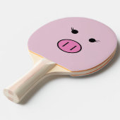 ピンク豚をサディ·ザ·ピンク豚〜かわいいガーリーかわいい 卓球ラケット (正面アングル)