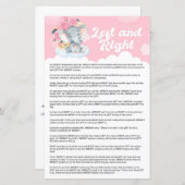 ピンク象と離れ右赤ちゃんシャワーゲーム (正面/裏面)