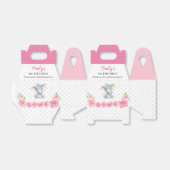 ピンク象の最初の誕生日パーティリトルピーナッツ フェイバーボックス (折り畳みなし)