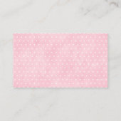 ピンク象の赤ちゃんシャワーおむつラッフル エンクロージャーカード (裏面)