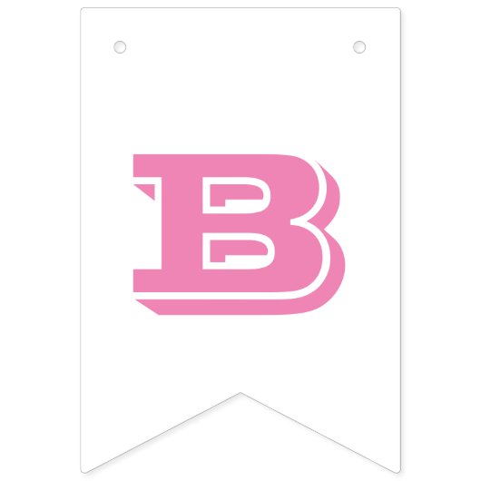 ピンク象の赤ちゃんシャワーバナーバンティングフラグ バンティングフラッグ (第2の旗)