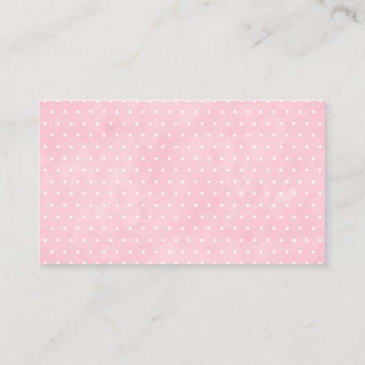 ピンク象の赤ちゃんシャワーブックリクエスト エンクロージャーカード (裏面)
