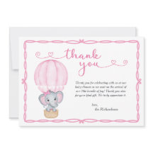 ピンク象の赤ちゃんシャワー