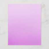 ピンク象の赤ちゃん女の子シャワー予測ゲーム チラシ (裏面)