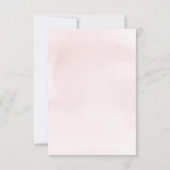 ピンク象ベビーシャワー招待状カード 招待状 (裏面)