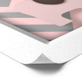 ピンク象子供部屋ワードウォールアート ポスター (角)