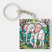 ピンク象 キーホルダー (正面)