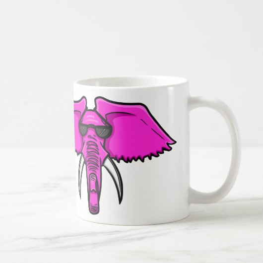 ピンク象 コーヒーマグカップ (右)