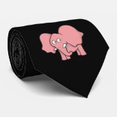 ピンク象 ネクタイ (ロール)
