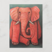 ピンク象 ポストカード (正面)