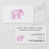 ピンク象 名刺 (正面/裏面)