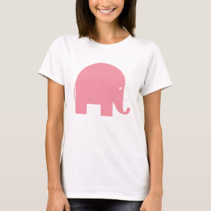 ピンク象 Tシャツ