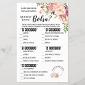 ピンク財布のバイリンガルゲームカードに何があるか チラシ (裏面)