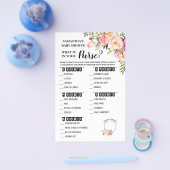 ピンク財布のバイリンガルゲームカードに何があるか チラシ (シングル)