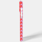 ピンク赤いハートグリッドY2Kパターン Case-Mate iPhoneケース (裏面 / 左)