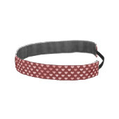 ピンク赤いハート グラデーション アスレチックヘッドバンド (右)