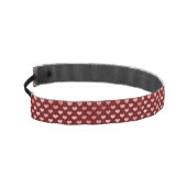 ピンク赤いハート グラデーション アスレチックヘッドバンド (左)